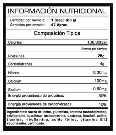 Información Nutricional