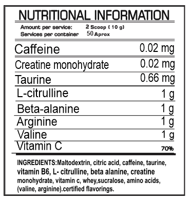 Información Nutricional