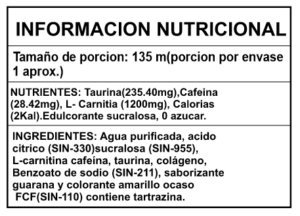 Información Nutricional